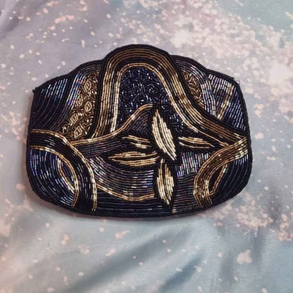 La Regale Beaded Evening Clutch Bag